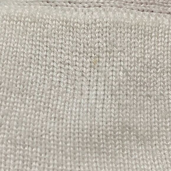 Eileen Fisher Cream Tencel Lyocell and Silk Blend Crewneck Short Sleeve Sweater - Picture 6 of 8